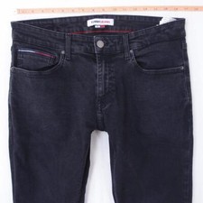 Hommes Tommy Hilfiger SCANTON SLIM Ajusté Straight Élasthanne Gris Jeans W34 L34