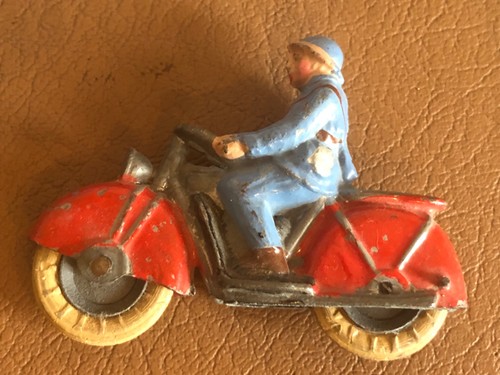Moto soldat poilu - plomb, alu