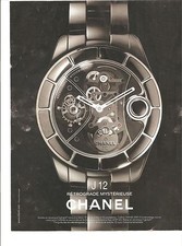 2010 ADVERTISING CHANEL J 12 Mysterious Retrograde Watch