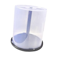 Seau de rangement pour CD avec base noire pour étagère de table de chambre à