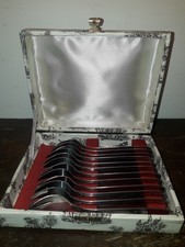 Coffret de 12 fourchettes à dessert inox 18%