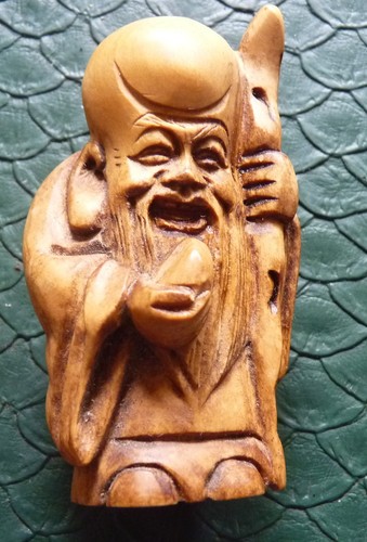 Netsuke ancien bois sculpté