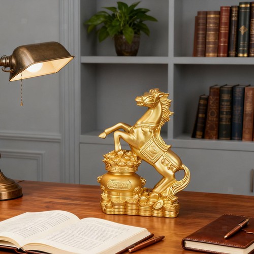 Figurine cheval résine - de,