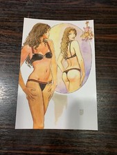 CARTE POSTALE 15X10 MILO MANARA PIN UP 