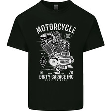 T-Shirt En Coton Pour Homme De Motard Dans Un Garage Sale