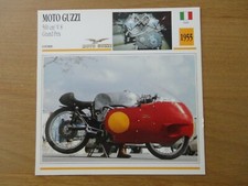 MOTO GUZZI 500 cm3 V8 GRAND PRIX .1955 Fiche Moto Classic Motorcycle Card