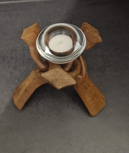 Photophore bois verre pour - photophore,