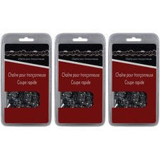 Lot de 3 chaînes 68 maillons