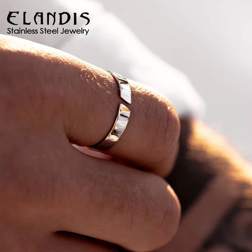 Bague acier inoxydable plaqué - bague,
