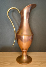 Vintage - Nice and Large Villedieu Copper Pitcher/Jug, Signed L. Lecellier 