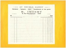 BLOIS (41) EBENISTERIE TAPESTRY BEDDING "AU MEUBLE MASSIF / R. IMBERT"