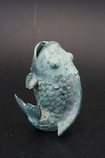 Vase bronze carpe Koï bouche