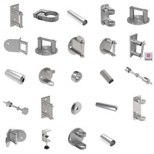 Ensemble Bride Murale V2A Inox