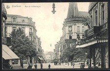 CPA Charleroi, Rue de la Montagne, commerces 
