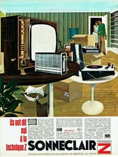 Advertising 320 1966 TV Sonneclair Technique Z Radio Electric