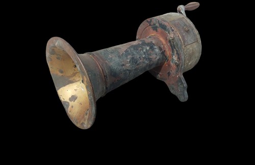 Ancien klaxon mécanique - klaxon, à