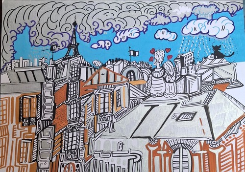Dessin original œuvre - dessin, a3