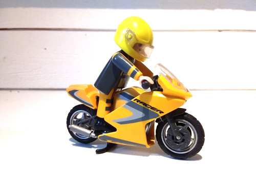 Playmobil moto pilote circuit - playmobil,