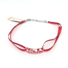 Christian Dior Dior Logo Heart Plate Accessory Collar Choker Plastic Women's Cle