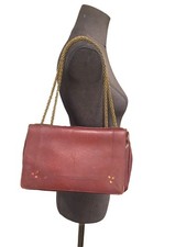 Authentique Sac Cuir Bordeaux