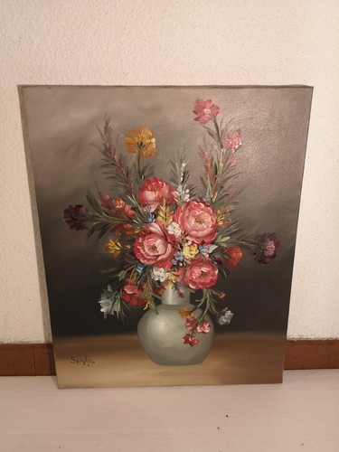 Tableau moderne fleurs - tableau,