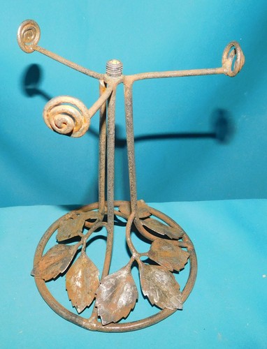 Antique wrought iron - wrought, lamp