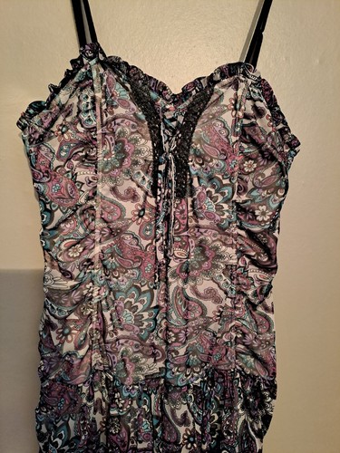 Robe été ton - , bleu/violet