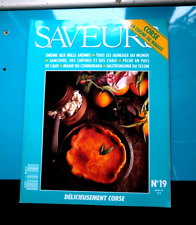 Revue MAGAZINE Cuisine  SAVEURS N° 19 DELICIEUSEMENT CORSE Avril 1992