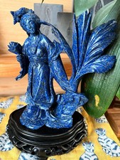 Rare Statue Pierre Bleu
