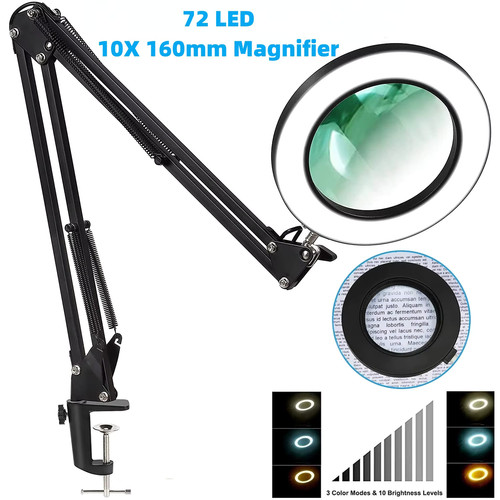 Loupe led 72led 10x usb - led,