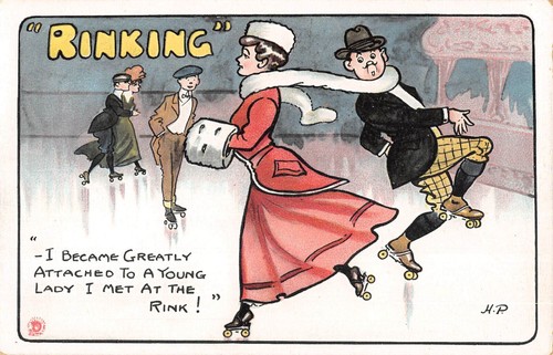Cpa illustrateur rinking - cpa, /