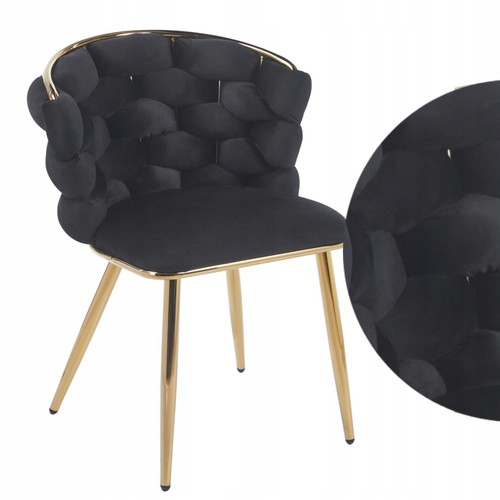 Fauteuil velours avec - en,