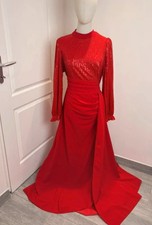 Robe longue de soirée rouge