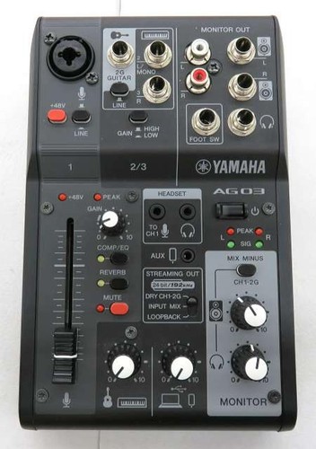 Yamaha ag03 channel - ag03, live