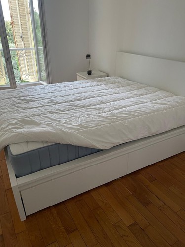 Lit haut blanc - , x