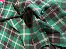 Tissu ancien tartan en coton   écossais   larg 140 cm x H 300  cm  C994