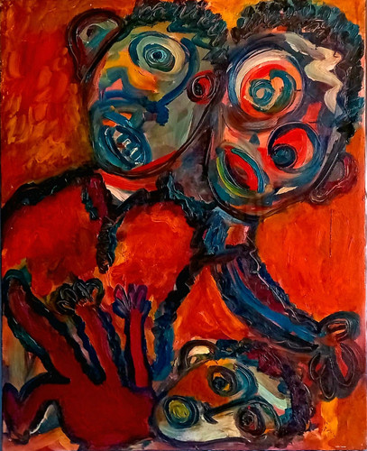 Tableau art brut - art,