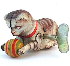 JOUET MÉCANIQUE ANCIEN   CHAT