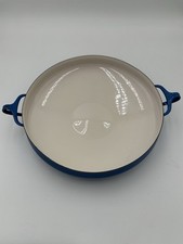 Blue 17” W with Handles x 13.5 "D DANSK Large PAELLA PAN - Used, Normal scuffing