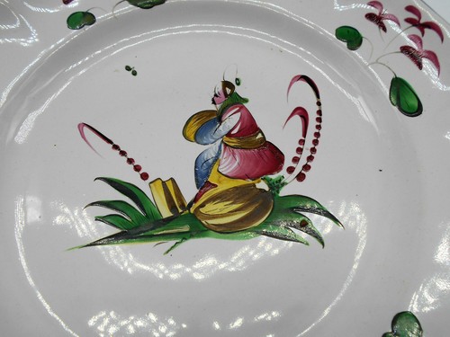 Assiette faience de - (, )