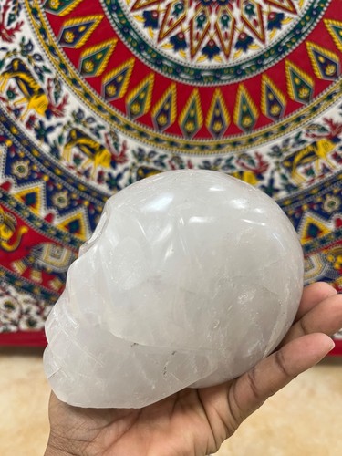 Crâne cristal roche - de,