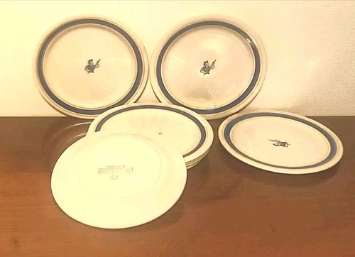 Vintage lot 8 assiettes - de,