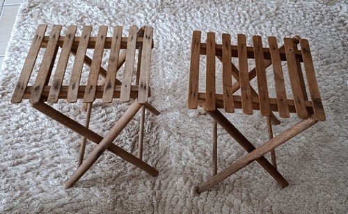 Tabourets pêche ancien - pêche,