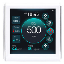 Contrôleur Avec WLAN Pour Les Ventilateurs EC CO2, Humidité, Température BLANC