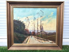 Ancienne huile sur toile –