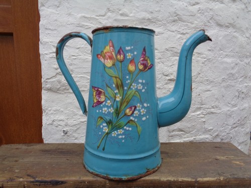Ancienne cafetiere emaillee - ancienne,