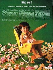 PUBLICITE  1972    BABY RELAX