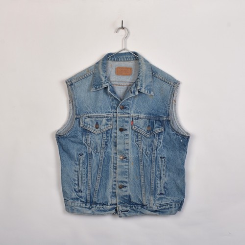 Vintage sleeveless trucker