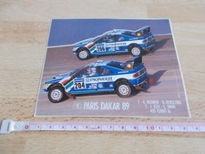 Autocollant PARIS DAKAR 89 - VATANEN / BERGLUND - ICKX / TARIN