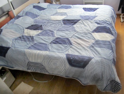 Couette imprimée bleue 200 - , x